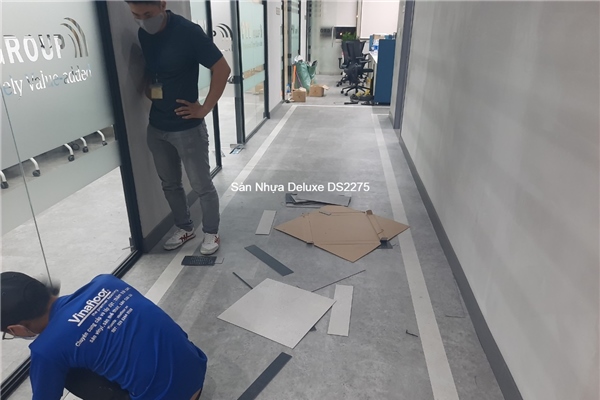 Công trình sàn vinyl văn phòng Phú Việt Thành (565M2) tại HCM