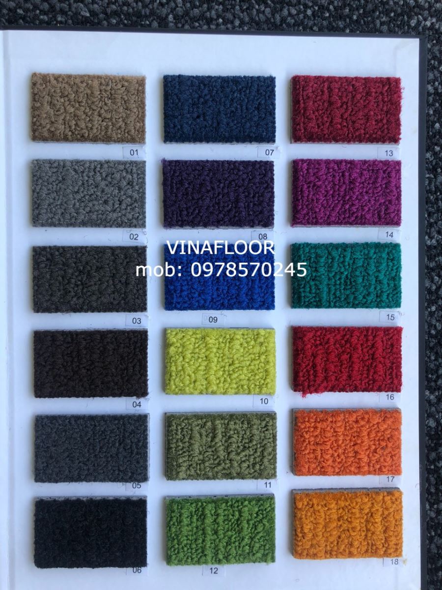 bảng màu thảm colorun